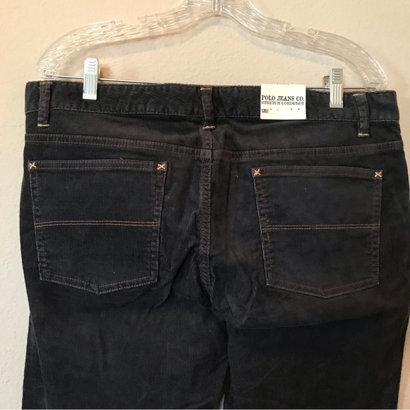 Polo Jeans Co. Ralph Lauren Indigo Navy Stretch Corduroy Pants Sixe 14x32 - Picture 9 of 15